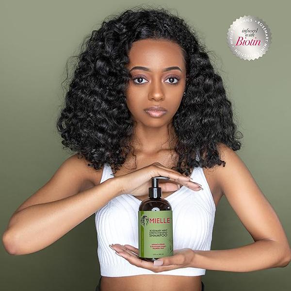 Mielle Rosemary Mint Hair Strengthening Shampoo With Biotin For All Hair Types 355ml
